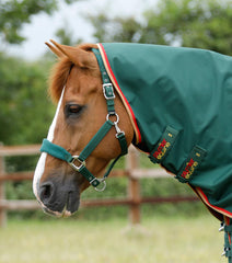 Description:Buster Zero 0g Turnout Rug with Classic Neck Cover_Color:Green_Position:3