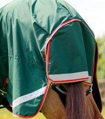 Description:Buster Zero 0g Turnout Rug with Classic Neck Cover_Color:Green_Position:6
