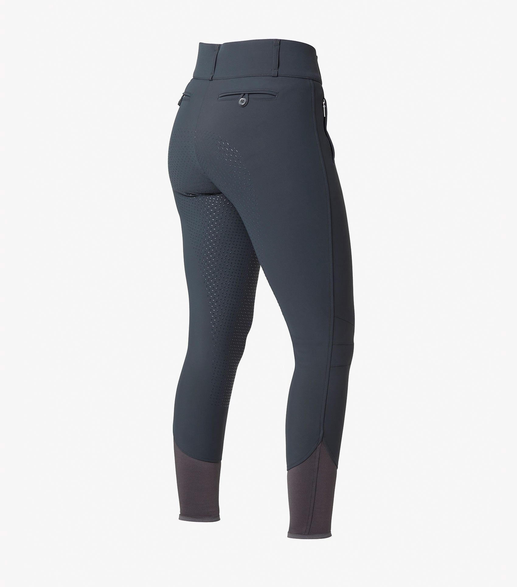 Description:Carapello Ladies Full Seat Gel Riding Breeches_Color:Anthracite_Position:3