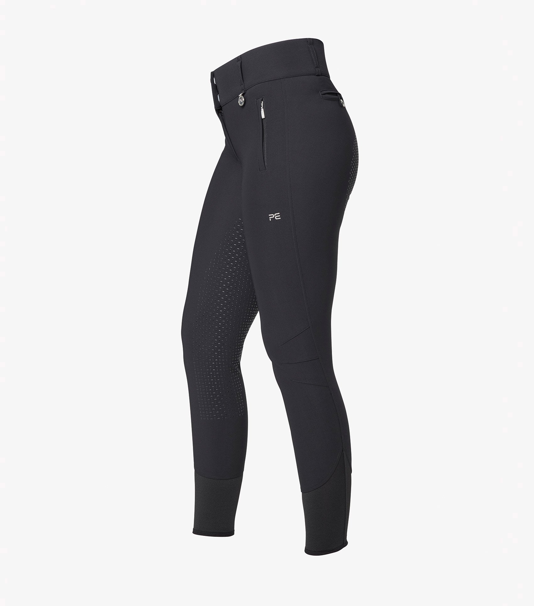 Description:Carapello Ladies Full Seat Gel Riding Breeches_Color:Black_Position:2