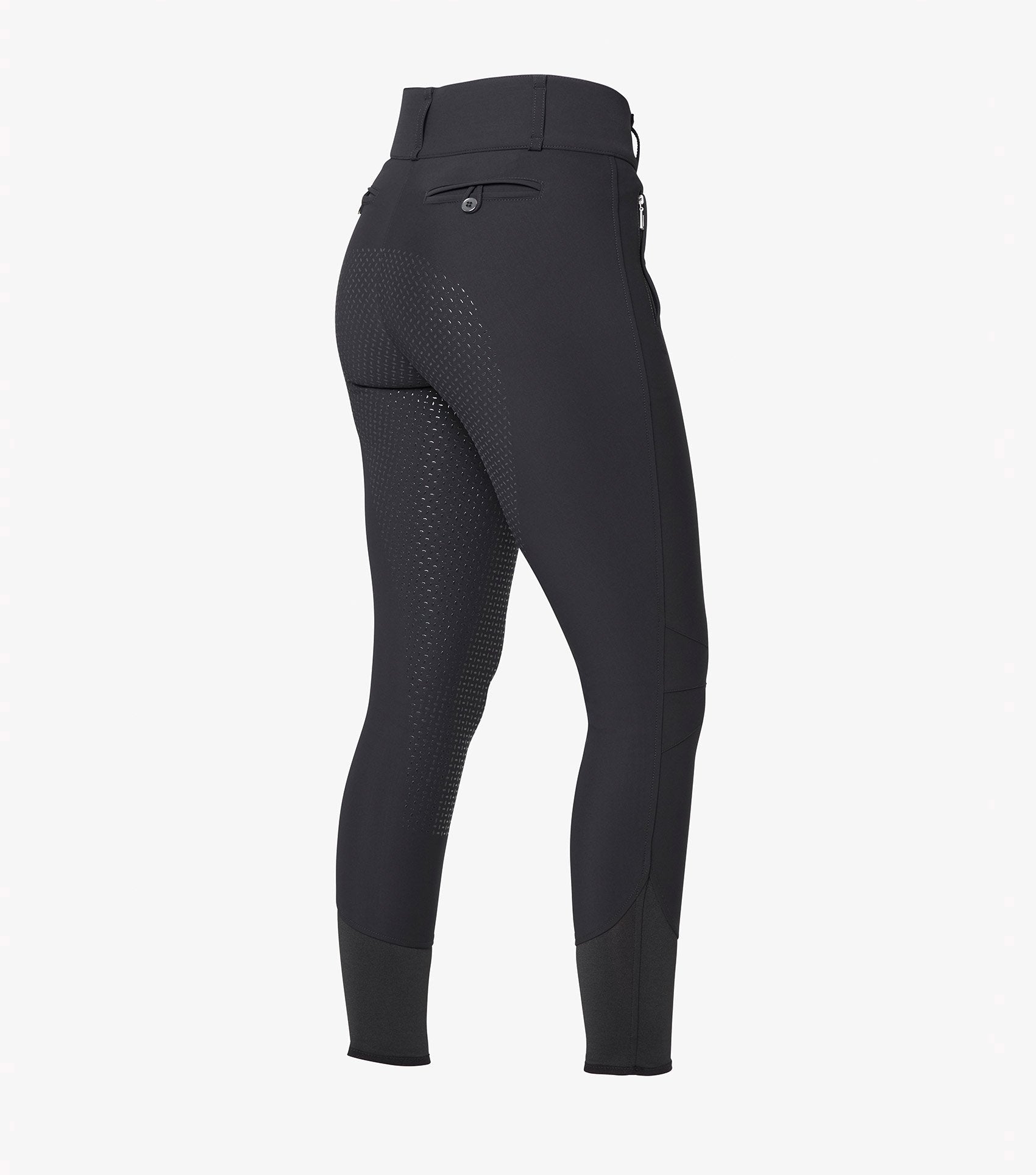 Description:Carapello Ladies Full Seat Gel Riding Breeches_Color:Black_Position:3