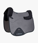 Description:Close Contact Airtechnology Shockproof Wool European Saddle Pad - Dressage Square_Colour:Grey/Black Wool_Position:1
