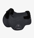 Load image into Gallery viewer, Description:Close Contact Airtechnology Shockproof Wool European Saddle Pad - GP/Jump Square_Colour:Black/Black Wool_Position:1
