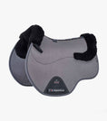 Load image into Gallery viewer, Description:Close Contact Airtechnology Shockproof Wool European Saddle Pad - GP/Jump Square_Colour:Grey/Black Wool_Position:1

