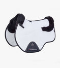 Load image into Gallery viewer, Description:Close Contact Airtechnology Shockproof Wool European Saddle Pad - GP/Jump Square_Colour:White/Black Wool_Position:1
