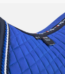 Description:Close Contact European Cotton Saddle Pad - Dressage Square_Colour:Royal Blue_Position:2