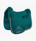 Load image into Gallery viewer, Description:Close Contact Merino Wool European Saddle Pad - Dressage Square_Colour:Green/Green Wool_Position:1
