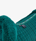 Load image into Gallery viewer, Description:Close Contact Merino Wool European Saddle Pad - GP/Jump Square_Colour:Green/Green Wool_Position:2
