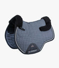 Load image into Gallery viewer, Description:Close Contact Merino Wool European Saddle Pad - GP/Jump Square_Colour:Grey/Black Wool_Position:1
