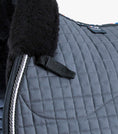 Load image into Gallery viewer, Description:Close Contact Merino Wool European Saddle Pad - GP/Jump Square_Colour:Grey/Black Wool_Position:4
