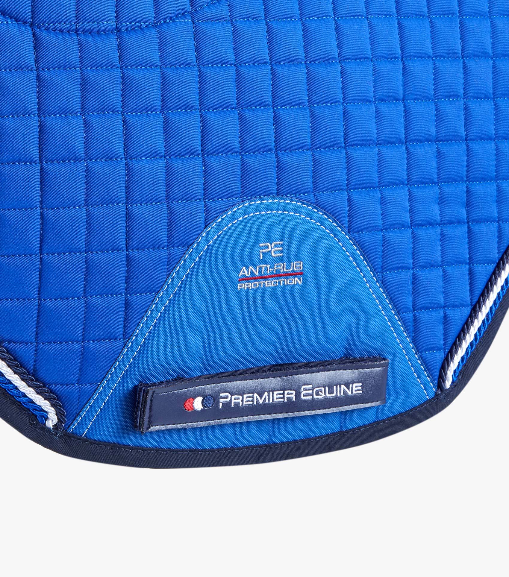 Description:Close Contact Merino Wool European Saddle Pad - GP/Jump Square_Colour:Royal Blue/Navy Wool_Position:3