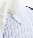 Load image into Gallery viewer, Description:Close Contact Merino Wool European Saddle Pad - GP/Jump Square_Colour:White/Natural Wool_Position:4
