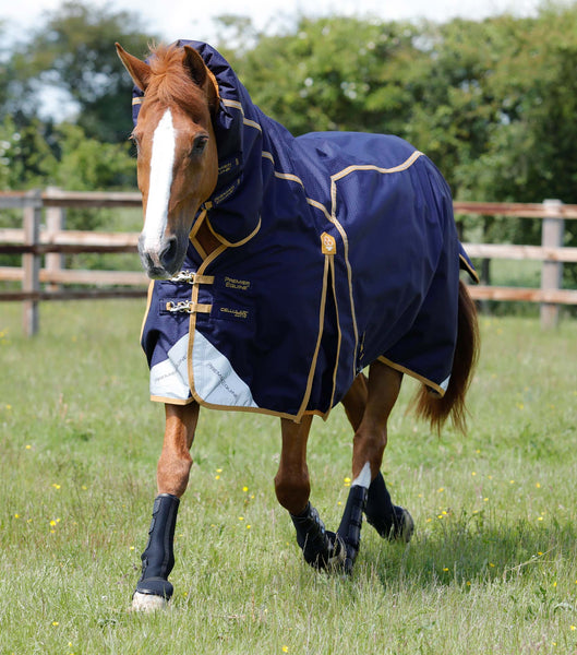 Description:Combo Cellular Zone 450 Turnout Rug_Color:Navy_Position:1