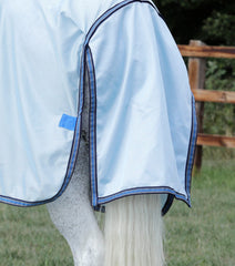Description:Combo Mesh Air Fly Rug with Surcingles_Color:Blue_Position:6
