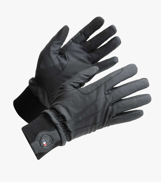 Description:Dajour Waterproof Riding Gloves_Color:Black_Position:1
