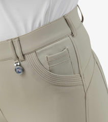 Description:Davina Ladies Gel Knee Riding Breeches_Color:Beige_Position:4