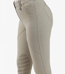 Description:Davina Ladies Gel Knee Riding Breeches_Color:Beige_Position:5