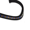 Load image into Gallery viewer, Bridle2fit Browband with Blue and Gold Stones
