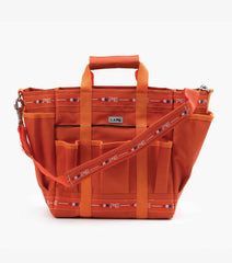 Description:Grooming Kit Bag_Color:Orange & Amber