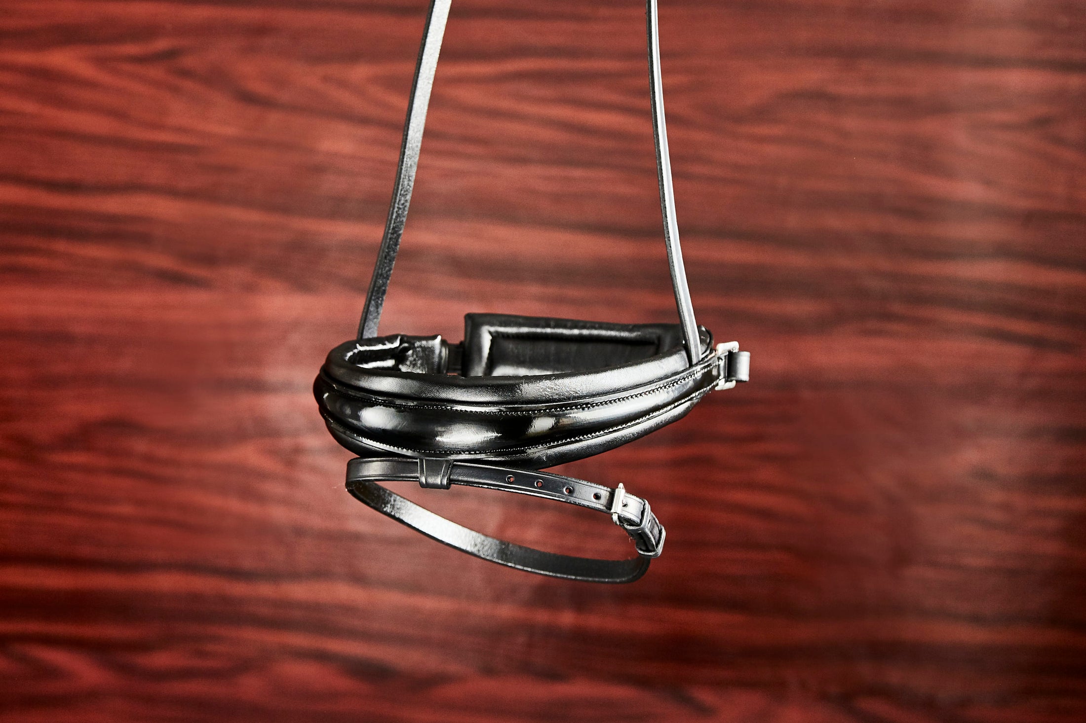 Finesse Cayenne Plane Single Bridle Black/Black Lacquer Silver