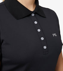 Description:Ladies Technical Riding Polo Shirt_Color:Black_Position:3