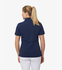 Description:Ladies Technical Riding Polo Shirt_Color:Navy_Position:2