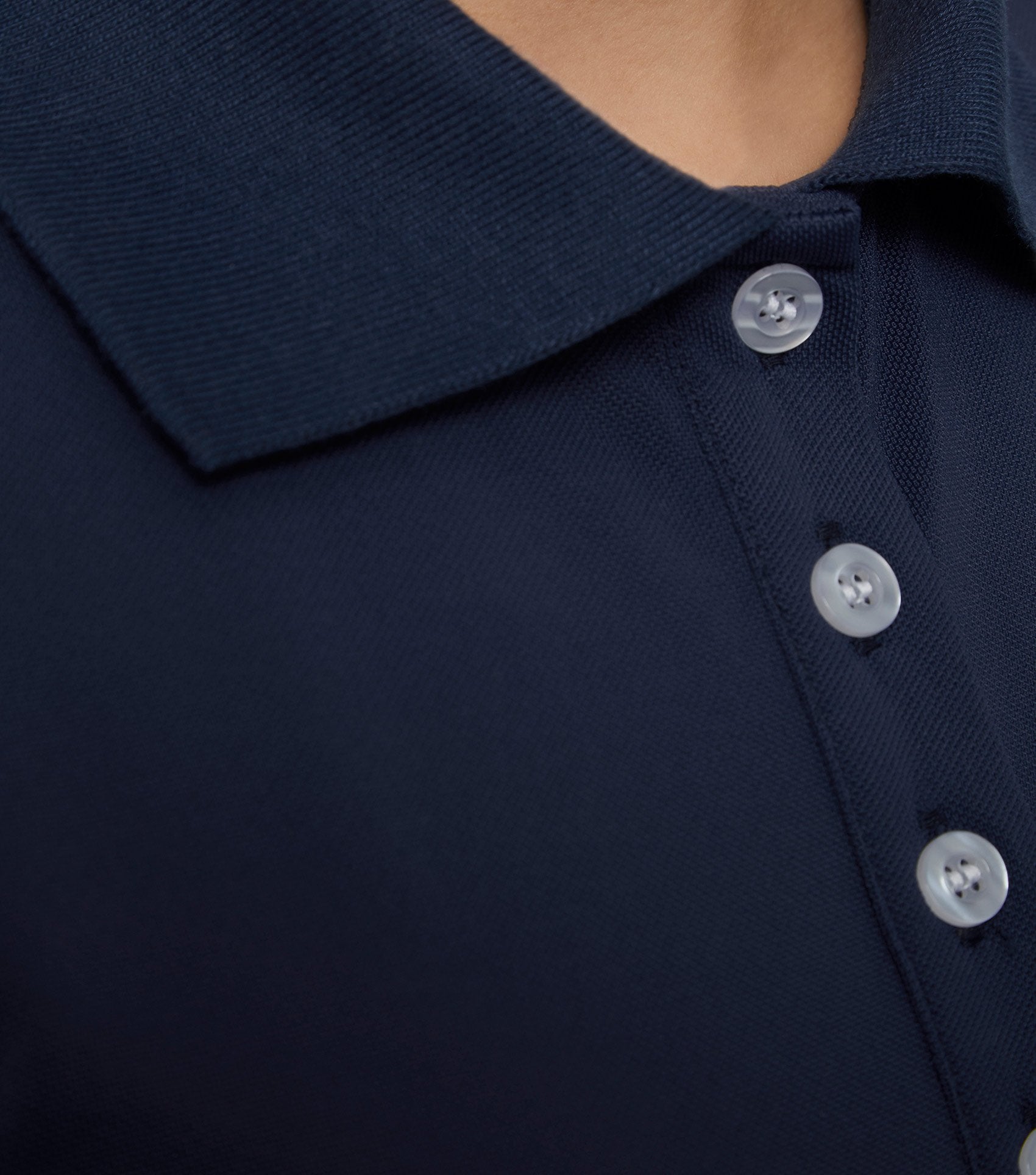 Description:Ladies Technical Riding Polo Shirt_Color:Navy_Position:3
