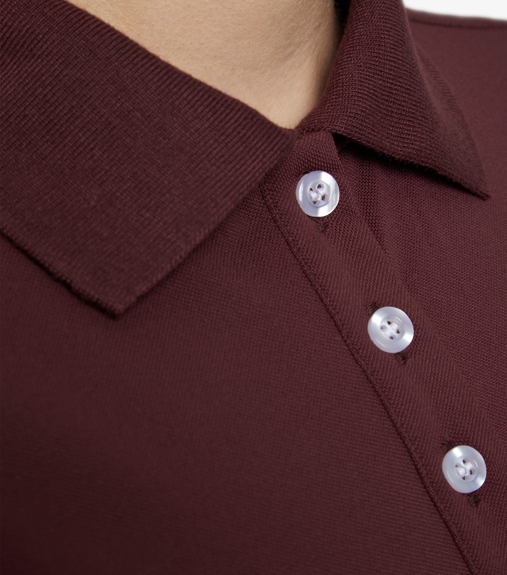 Description:Ladies Technical Riding Polo Shirt_Color:Wine_Position:3