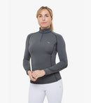 Description:Ombretta Ladies Technical Riding Top_Color:Anthracite Grey_Position:1