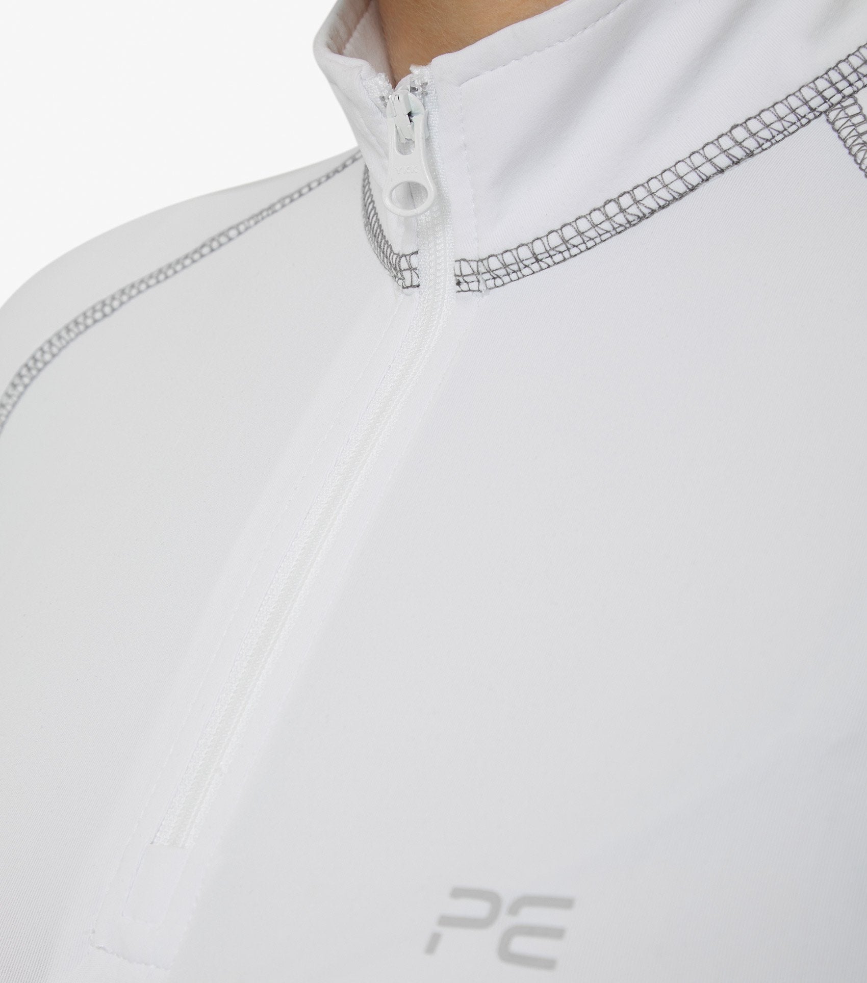 Description:Ombretta Ladies Technical Riding Top_Color:White_Position:3