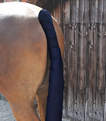 Description:Padded Horse Tail Guard with Tail Bag_Color:Navy