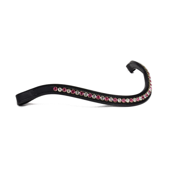 Bridle2Fit Browband Pink and White Stones - SALE