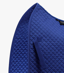 Description:Plain Cotton Saddle Pad - Dressage Square_Colour:Royal Blue_Position:2