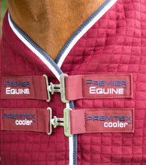 Description:PremTex Horse Cooler Rug_Color:Burgundy_Position:3