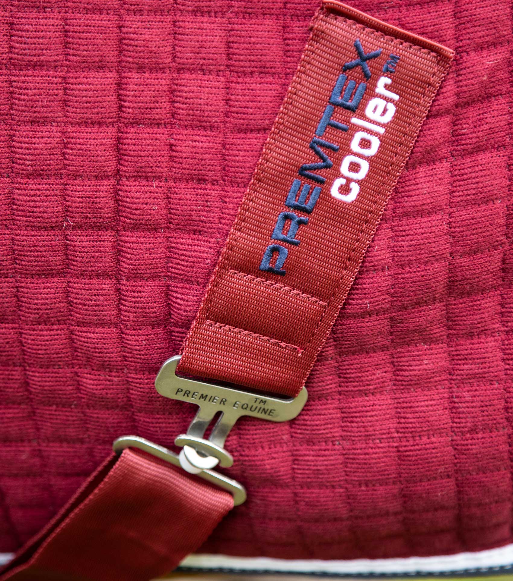 Description:PremTex Horse Cooler Rug_Color:Burgundy_Position:4