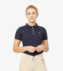 Description:Pro Polo Ladies Technical Riding Shirt_Color:Navy_Position:1