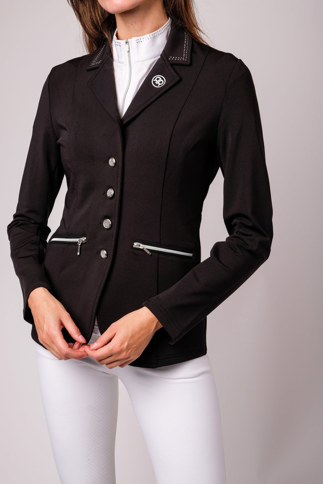Rebel Amina competition jacket with crystals - Black