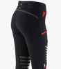 Description:Rexa Ladies Gel Knee Pull On Riding Tights_Color:Black_Position:1