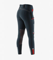 Description:Rexa Ladies Gel Knee Pull On Riding Tights_Color:Anthracite Grey_Position:3