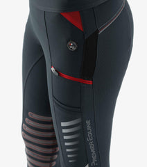 Description:Rexa Ladies Gel Knee Pull On Riding Tights_Color:Anthracite Grey_Position:4