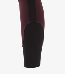 Description:Ronia Ladies Gel Pull On Riding Tights_Color:Wine_Position:6