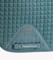 Description:Close Contact Cotton Dressage Saddle Pad_Colour:Turquoise_Position:3