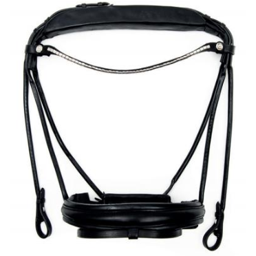 Finesse Cassidy Single Bridle Black/Black - Silver