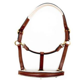 Finesse Halter Brown/Beige - Gold