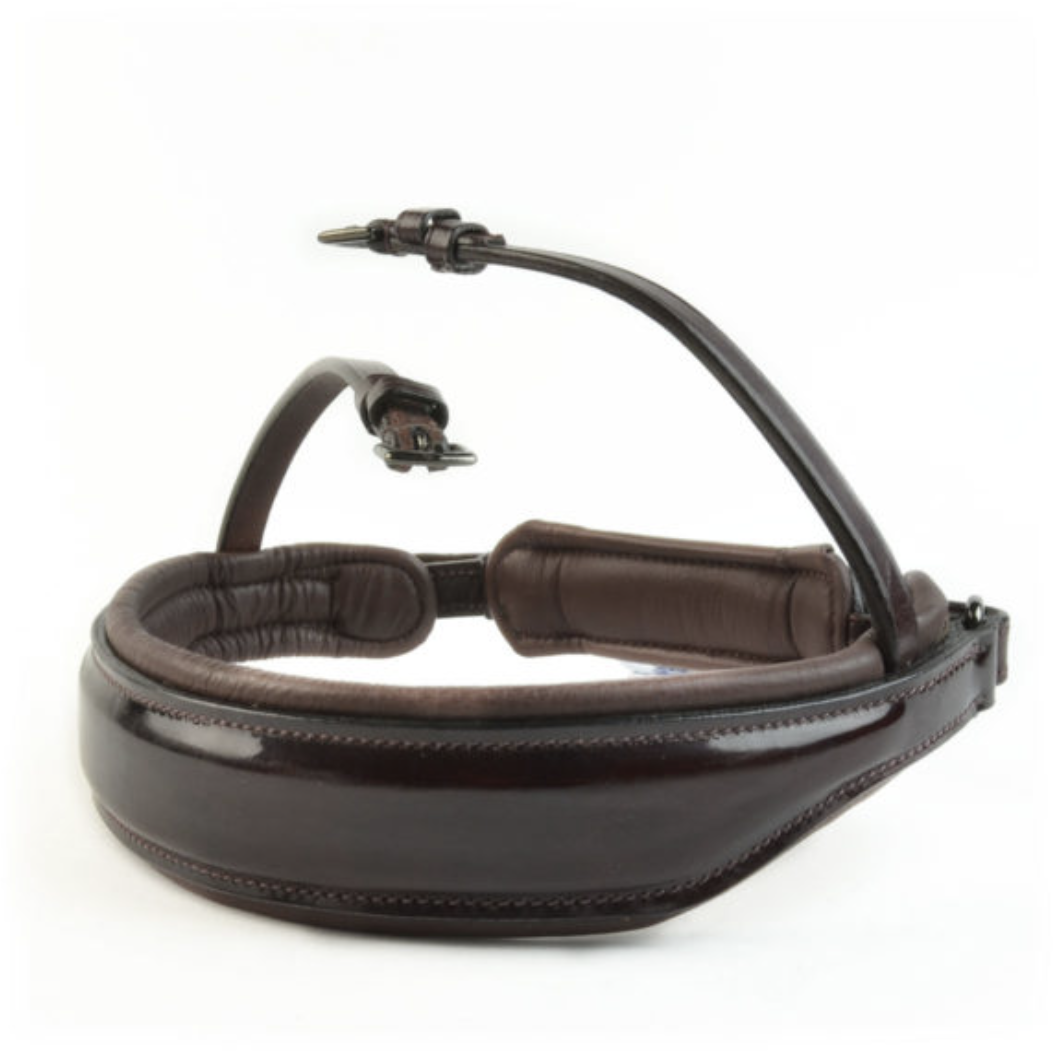 Bridle2Fit Custom Noseband S1 Havanna Patent