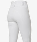 Load image into Gallery viewer, Description:Sophia Ladies Full Seat High Waist Riding Breeches_Color:White_Position:1
