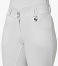 Load image into Gallery viewer, Description:Sophia Ladies Full Seat High Waist Riding Breeches_Color:White_Position:4
