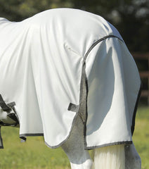 Description:Sweet Itch Buster Fly Rug with Belly Flap_Color:White_Position:6