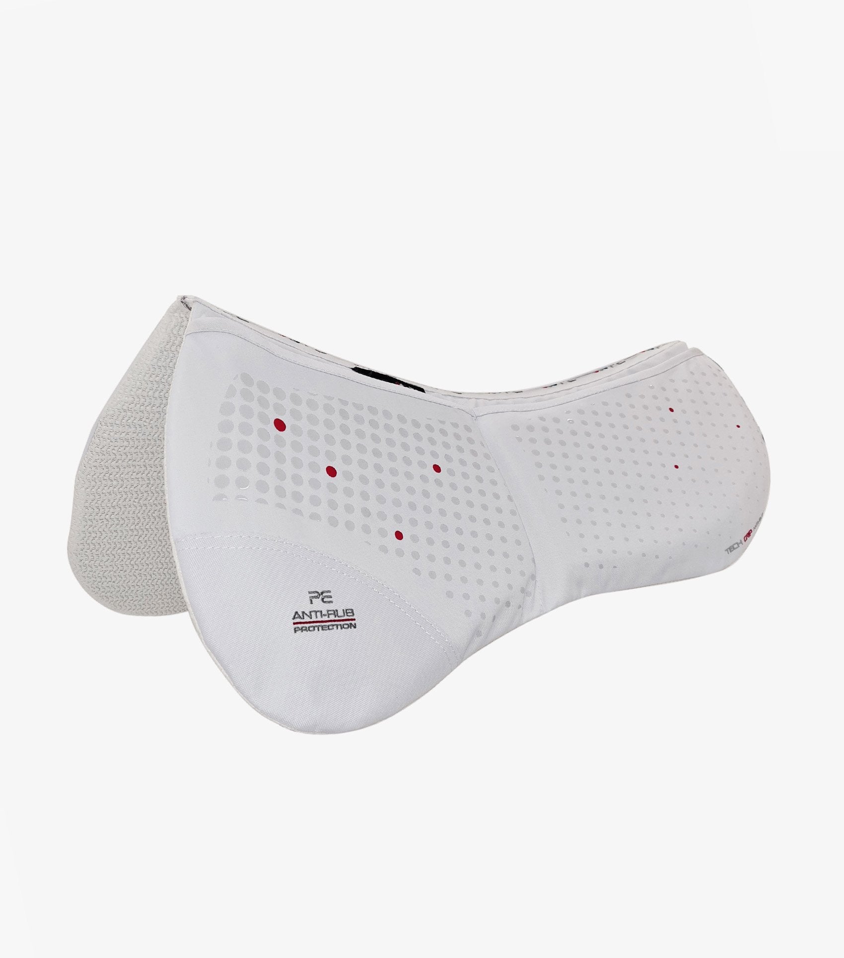 Description:Tech Grip Pro Anti-Slip Correction Saddle Pad_Colour:White_Position:1