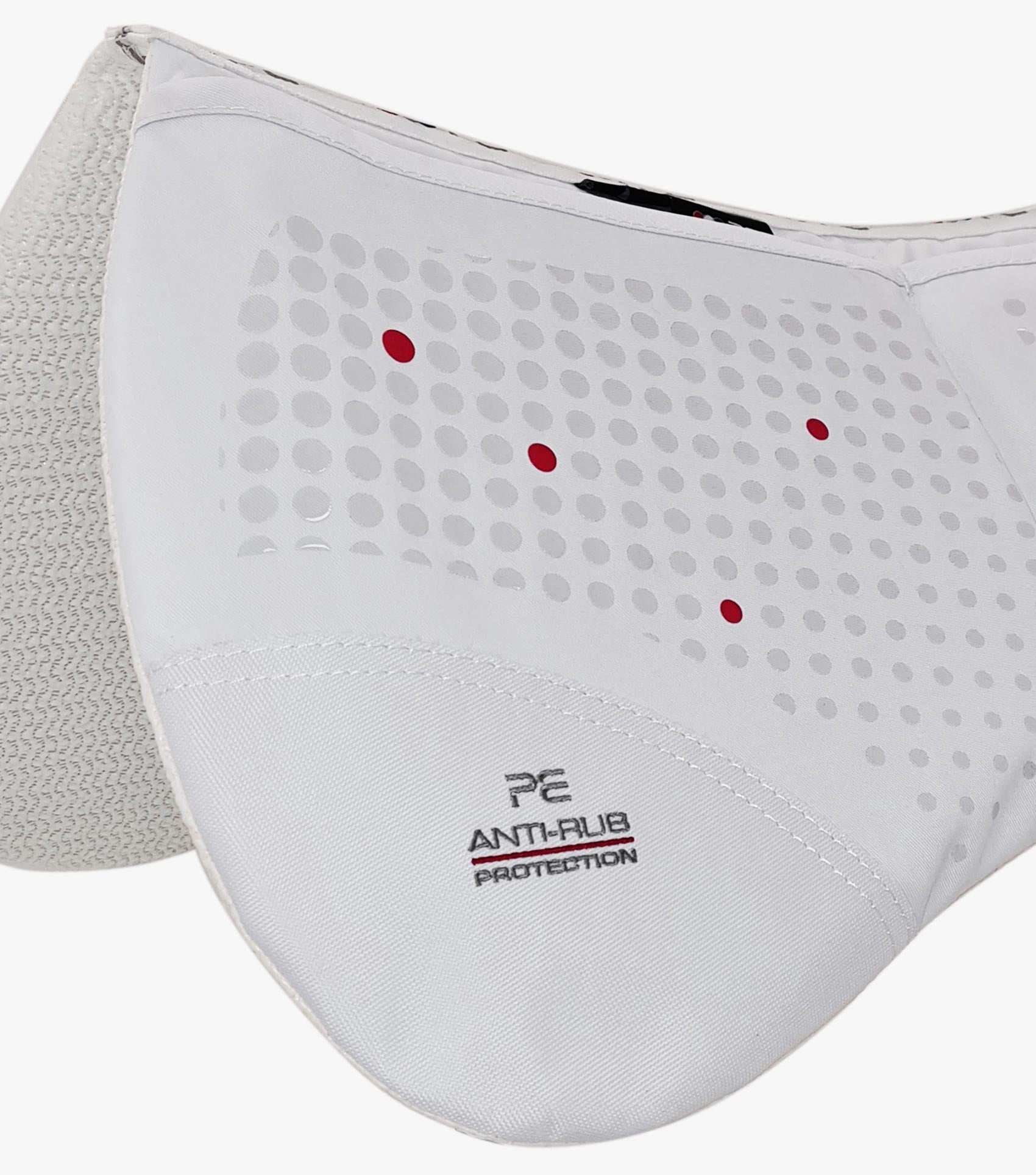 Description:Tech Grip Pro Anti-Slip Correction Saddle Pad_Colour:White_Position:2